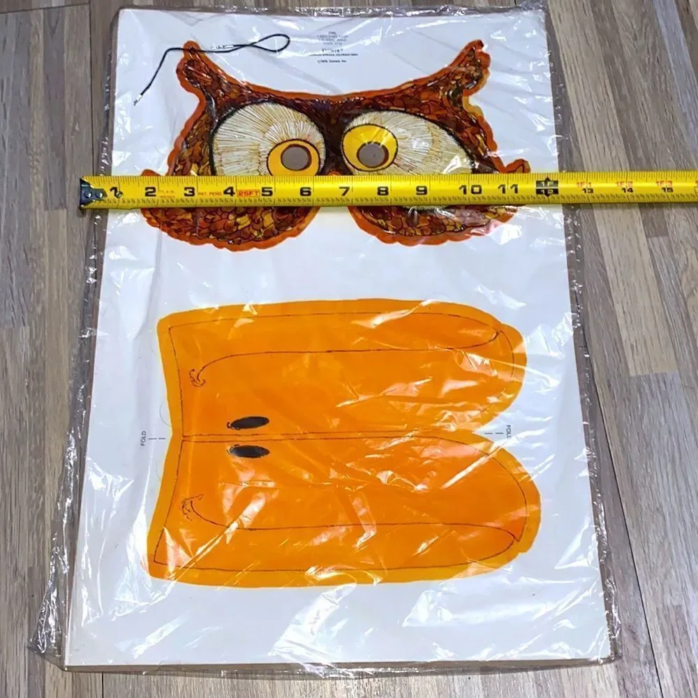 Vintage Halloween Diecut Paper Halloween Mask 70s owl and funny guy rodeo clown